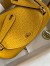 Hermes Mini Lindy Handmade Bag In Jaune Ambre Clemence Leather