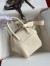 Hermes Mini Lindy Handmade Bag In Nata Clemence Leather