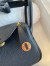 Hermes Mini Lindy Handmade Bag In Black Clemence Leather