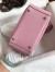 Hermes Mini Lindy Handmade Bag In Pink Clemence Leather 
