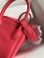 Hermes Mini Lindy Handmade Bag In Rose Lipstick Clemence Leather