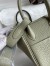 Hermes Mini Lindy Handmade Bag In Sauge Clemence Leather