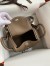 Hermes Mini Lindy Handmade Bag In Taupe Clemence Leather