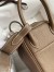 Hermes Mini Lindy Handmade Bag In Taupe Clemence Leather