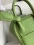 Hermes Mini Lindy Handmade Bag In Vert Cypres Clemence Leather