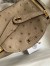 Hermes Mini Lindy Handmade Bag In Taupe Ostrich Leather