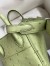 Hermes Mini Lindy Handmade Bag In Vert Cypres Ostrich Leather