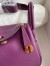 Hermes Mini Lindy Handmade Bag In Anemone Swift Leather