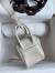 Hermes Mini Lindy Handmade Bag In Craie Swift Leather