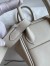 Hermes Mini Lindy Handmade Bag In Craie Swift Leather