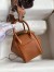 Hermes Mini Lindy Handmade Bag In Gold Swift Leather