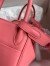 Hermes Mini Lindy Handmade Bag In Rose Lipstick Swift Leather