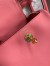 Hermes Mini Lindy Handmade Bag In Rose Lipstick Swift Leather