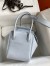 Hermes Lindy 26 Handmade Bag In Blue Brume Clemence Leather