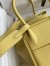 Hermes Lindy 26 Handmade Bag In Jaune Poussin Clemence Leather 