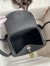 Hermes Lindy 26 Handmade Bag In Black Clemence Leather 