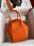Hermes Lindy 26 Handmade Bag In Orange Clemence Leather