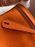 Hermes Lindy 26 Handmade Bag In Orange Clemence Leather
