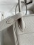 Hermes Lindy 26 Handmade Bag In Pearl Grey Clemence Leather