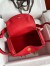 Hermes Lindy 26 Handmade Bag In Red Clemence Leather
