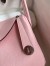 Hermes Lindy 26 Handmade Bag In Rose Sakura Clemence Leather 