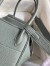 Hermes Lindy 26 Handmade Bag In Vert Amande Clemence Leather