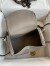 Hermes Lindy 26 Handmade Bag In Gris Asphalt Evercolor Leather