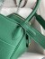 Hermes Lindy 30 Handmade Bag In Malachite Clemence Leather 