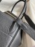Hermes Lindy 30 Handmade Bag In Black Clemence Leather 