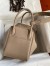 Hermes Lindy 30 Handmade Bag In Tourterelle Clemence Leather