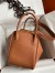 Hermes Lindy 30 Handmade Bag In Gold Evercolor Leather