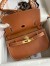 Hermes Jypsiere Mini Handmade Bag In Gold Evercolor Calfskin