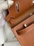 Hermes Jypsiere Mini Handmade Bag In Gold Evercolor Calfskin