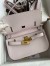 Hermes Jypsiere Mini Handmade Bag In Mauve Pale Evercolor Calfskin