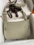 Hermes Jypsiere Mini Handmade Bag In Grey Swift Calfskin 
