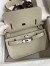 Hermes Jypsiere Mini Handmade Bag In Grey Swift Calfskin 