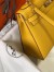 Hermes Kelly 28cm Sellier Bag In Yellow Epsom Leather