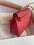 Hermes Kelly En Desordre 20 Handmade Bag in Red Epsom Calfskin