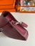 Hermes Kelly Depeches 25 Pouch in Bordeaux Epsom Calfskin 