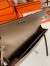 Hermes Kelly Depeches 25 Pouch in Taupe Epsom Calfskin 