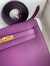 Hermes Kelly Danse II Handmade Bag In Anemone Evercolor Calfskin