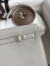 Hermes Kelly Danse II Handmade Bag In Pearl Grey Evercolor Calfskin