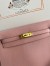 Hermes Kelly Danse II Handmade Bag In Rose Sakura Evercolor Calfskin