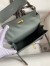 Hermes Kelly Danse II Bag In Vert Amande Evercolor Calfskin