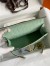 Hermes Kelly Pochette Handmade Bag In Vert D'eau Matte Alligator Leather 