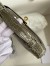 Hermes Kelly Pochette Handmade Bag In Taupe Shiny Alligator Leather