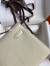 Hermes Kelly Pochette Handmade Bag In Craie Epsom Calfskin