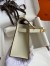 Hermes Kelly Pochette Handmade Bag In Craie Epsom Calfskin