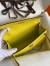 Hermes Kelly Pochette Handmade Bag In Lime Epsom Calfskin
