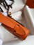 Hermes Kelly Pochette Handmade Bag In Orange Epsom Calfskin